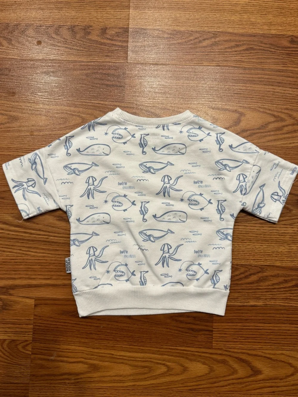 Badgley Mischka Baby Ocean Print 12-18M Sea Life Pullover Shirt